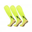 3 Pack Long Soccer Grip Socks Lime Green