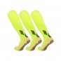 3 Pack Long Soccer Grip Socks Lime Green