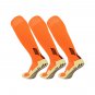 3 Pack Long Soccer Grip Socks Orange