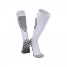 3 Pack Men's Long Soccer Grip Socks White