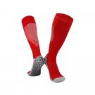 3 Pack Men's Long Soccer Grip Socks Red