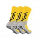 3 Pairs of Pack Elite Soccer Grip Socks Yellow