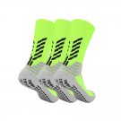 3 Pairs of Pack Elite Soccer Grip Socks Lime Green