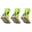 3 Pairs of Pack Kids Soccer Grip Socks Lime Green