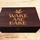 wake and bake design large Weed Box Stoner Gift Cannabis 420 engraved large stash box