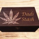 Dads Stash medicinal design large Weed Box Stoner Gift Cannabis 420 engraved stash box