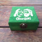 Green cheech and chong stash box Gift Cannabis 420 engraved stash box