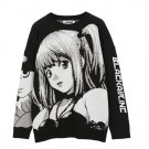 Sweater Vintage Japanese Style Anime Girl Knitted Cotton Pullover Sweaters Male Female P1063
