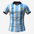 NEW Leo Messi # 10 Custom Jersey World Cup Catar 2022 Men's Argentina Soccer