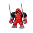 Deadpool X-Men Marvel Super Heroes Big Figure Minifigure Lego Compatible Custom Brick Building Block