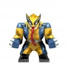 Wolverine Logan X-Men Marvel Super Heroes Big Figure Minifigure Lego Compatible Custom Brick Toy