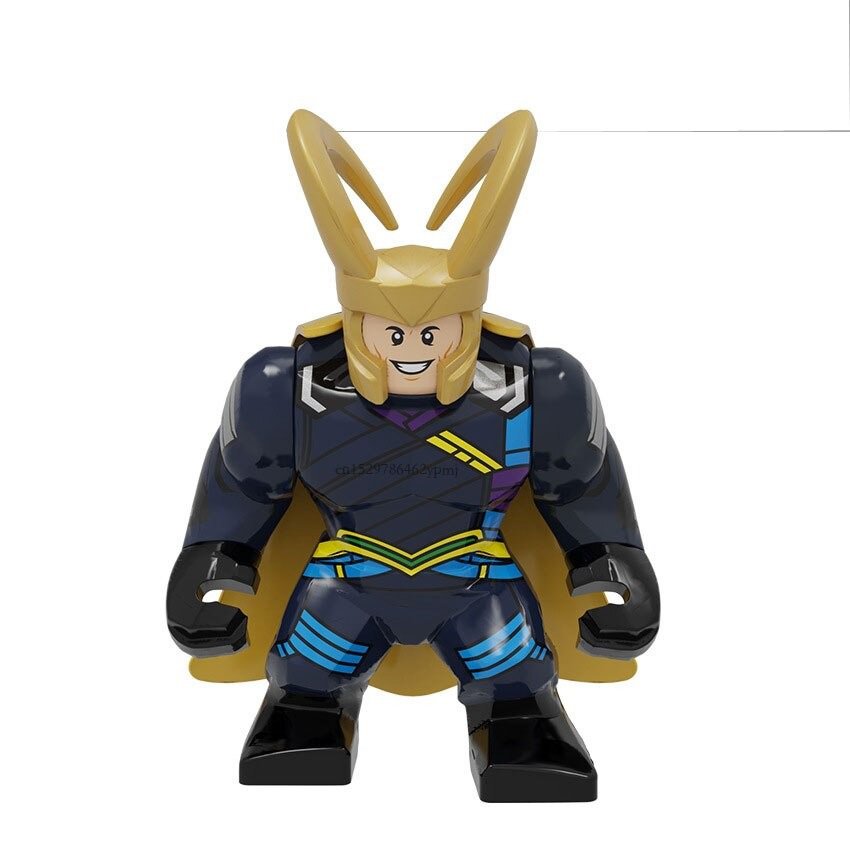 Loki Thor Avengers Marvel Super Hero Infinity War Big Figure Minifigure Lego Compatible Custom Brick
