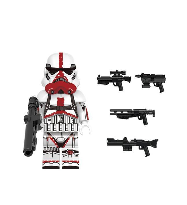 Incinerator Trooper Star Wars Mandalorian Minifigure Lego Compatible Minifigs Brick Building Block