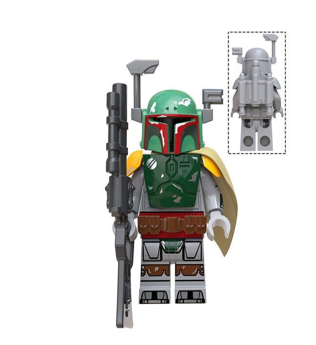 Boba Fett Star Wars Mandalorian Minifigure Lego Compatible Minifigs Gift Brick Building Block Toy