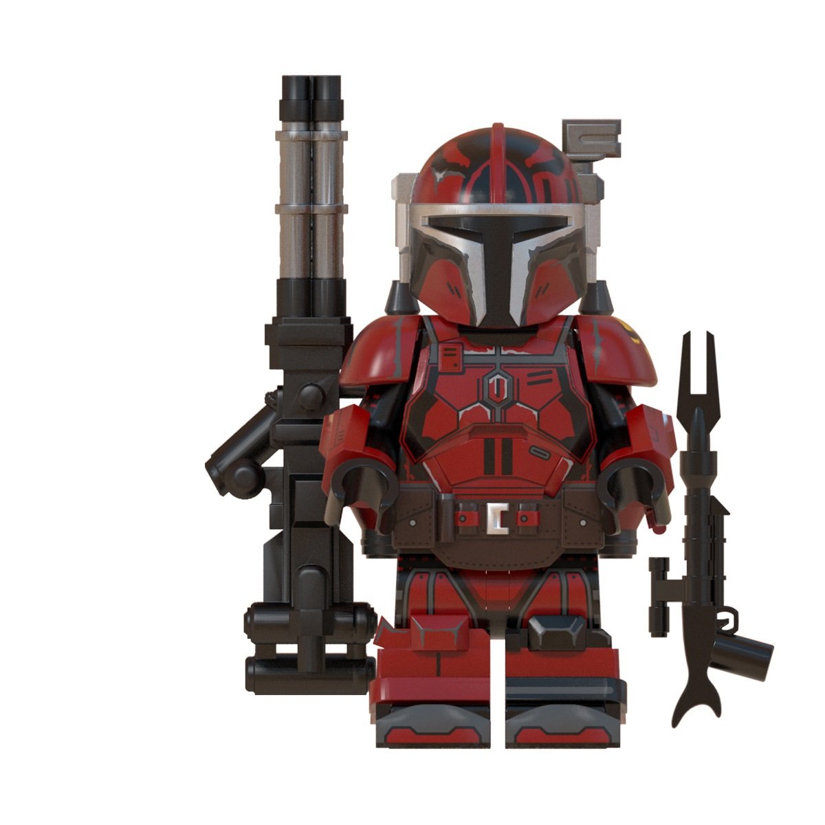 Star Wars Mandalorian Heavy Infantry Minifigure Compatible Lego Minifigures Building Block Brick NEW