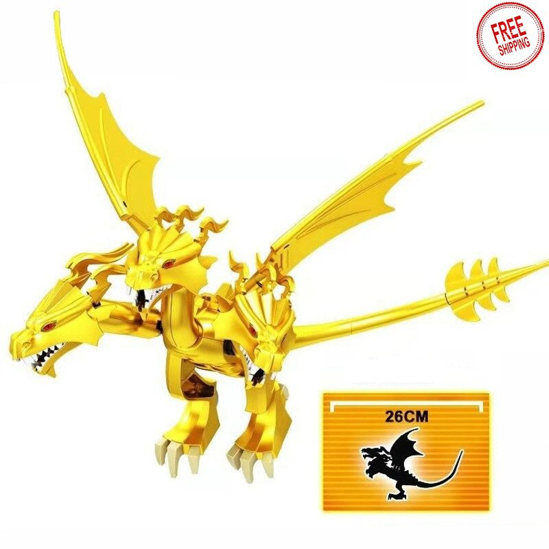 Minifigure King Ghidorah Godzilla Custom Brick Block Mini figure Toy
