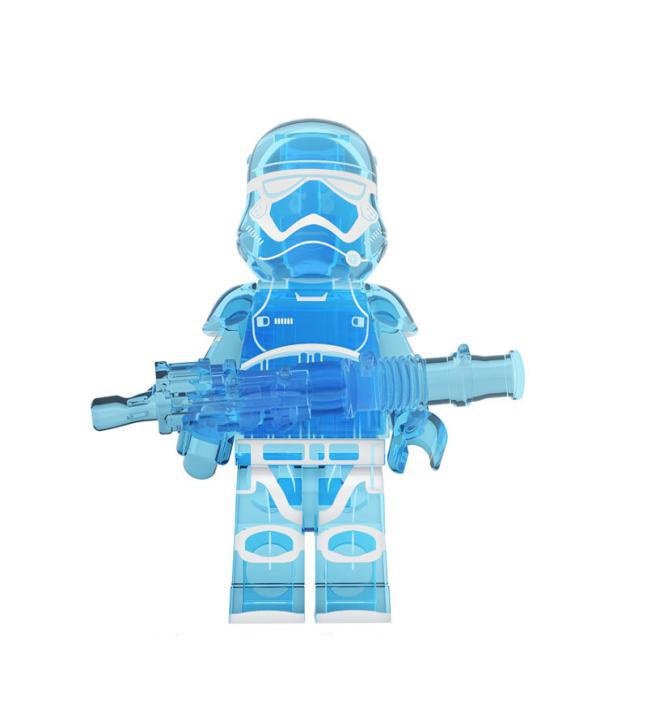 Transparent Stormtrooper Star Wars Mandalorian Minifigures Mini figure Minifigs Christmas Gift Brick