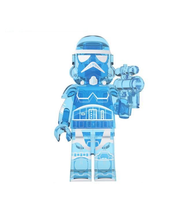 Transparent Stormtrooper Star Wars Mandalorian Minifigures Mini figure Minifigs Christmas Gift Brick