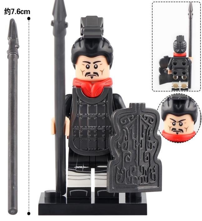 Qin Spear Man Qin Dynasty Army Minifigures Mini figure Minifigs Christmas Gift Brick