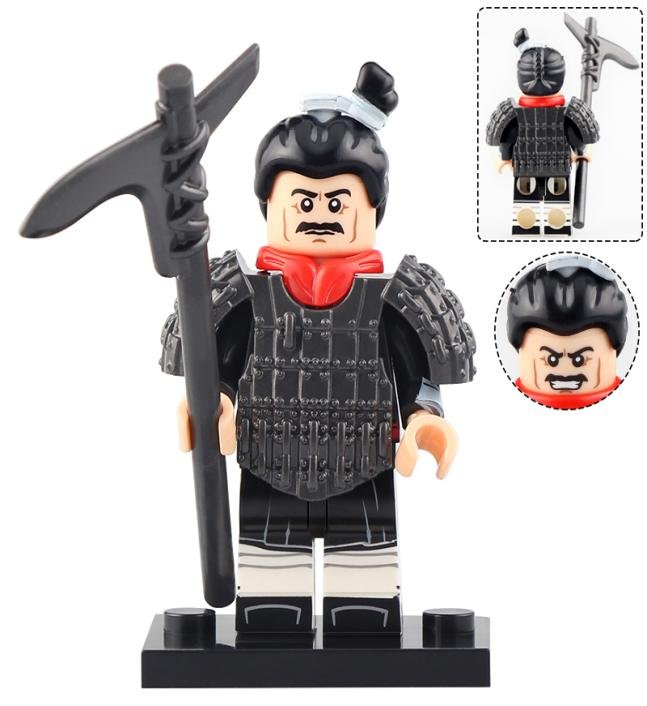 Light Armor Halberd Man Qin Dynasty Army Minifigures Mini figure Minifigs Christmas Gift Brick