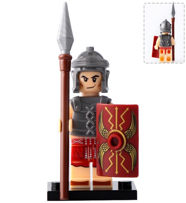 Heavy Infantry Warrior Rome Sparta Soldier Minifigures Mini figure Minifigs Christmas Gift Brick