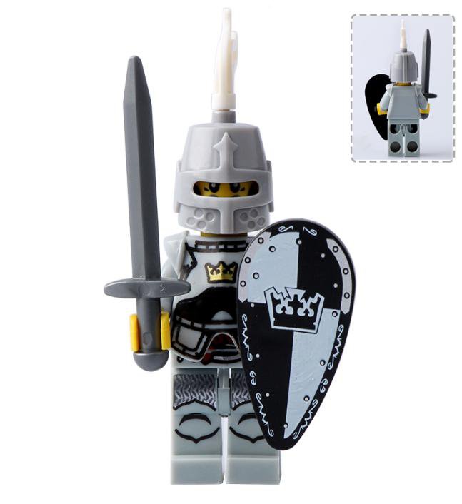 Medieval Knight Warrior Armor Soldier Minifigures Mini figure Minifigs Christmas Gift Brick