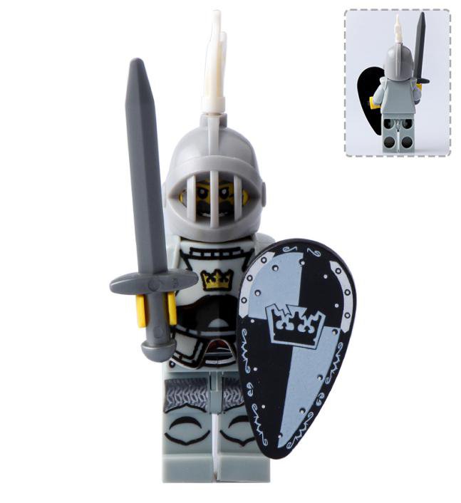Medieval Knight Warrior Armor Soldier Minifigures Mini figure Minifigs Christmas Gift Brick