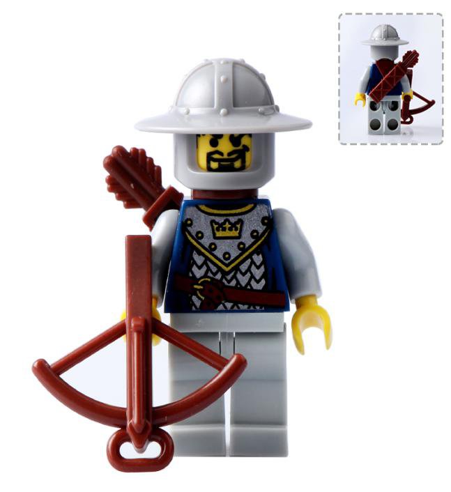 Medieval Knight Bowman Armor Soldier Minifigures Mini figure Minifigs Christmas Gift Brick