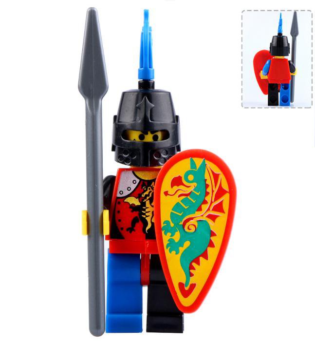 Medieval Knight Warrior Castle Soldier Minifigures Mini figure Minifigs Christmas Gift Brick