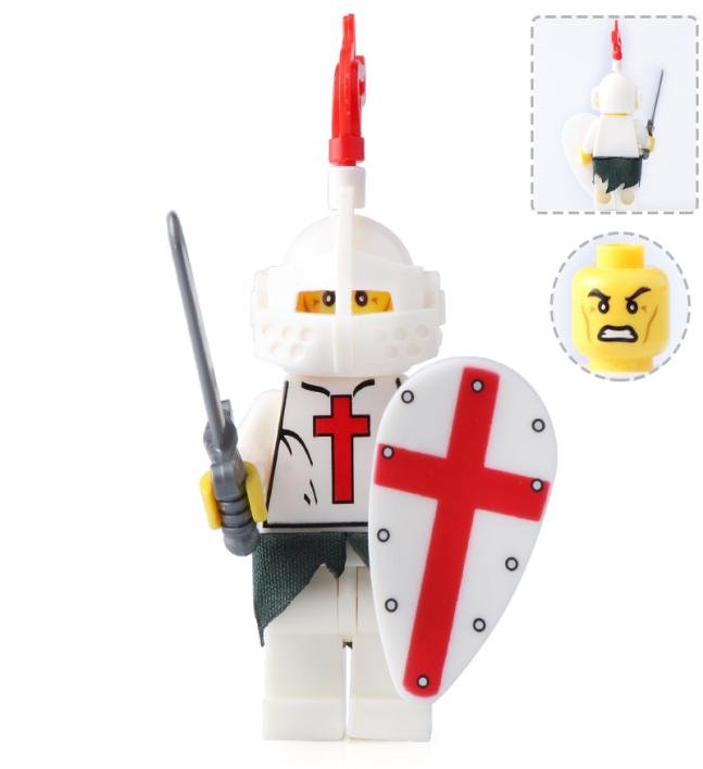 Medieval Knight Warrior Castle Soldier Minifigures Mini figure Minifigs Christmas Gift Brick