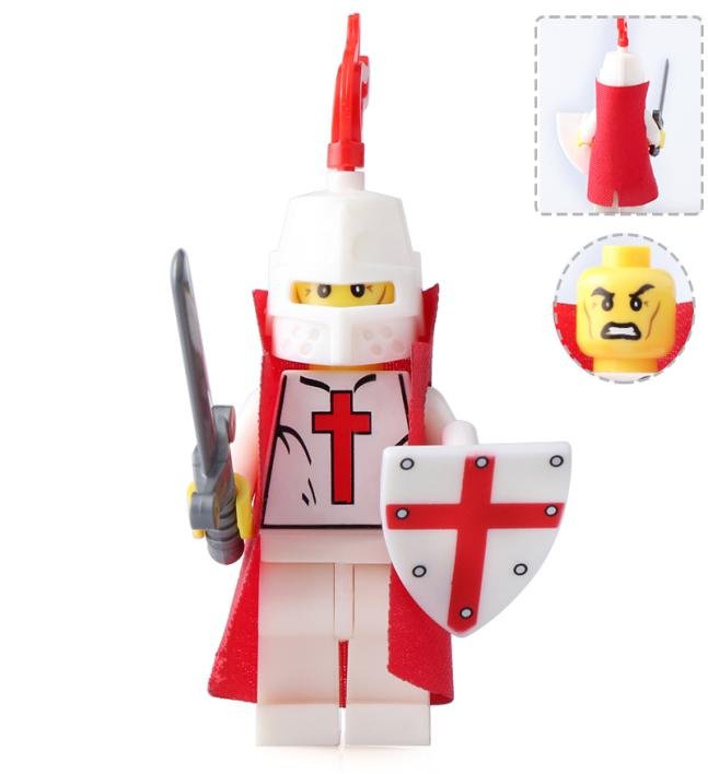 Medieval Knight Warrior Castle Soldier Minifigures Mini figure Minifigs Christmas Gift Brick