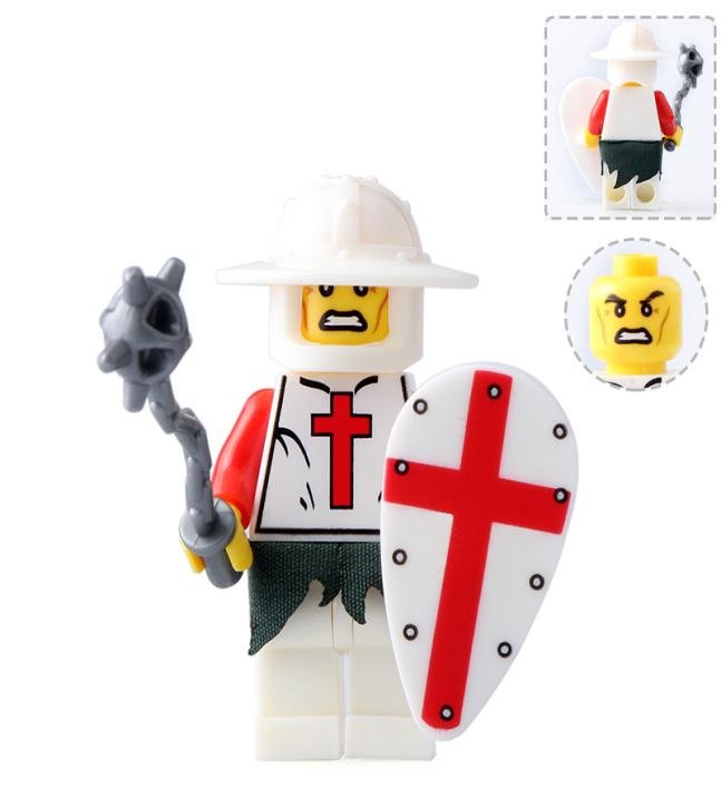 Medieval Knight Warrior Castle Soldier Minifigures Mini figure Minifigs Christmas Gift Brick