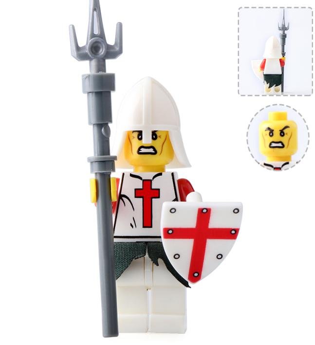 Medieval Knight Warrior Castle Soldier Minifigures Mini figure Minifigs Christmas Gift Brick