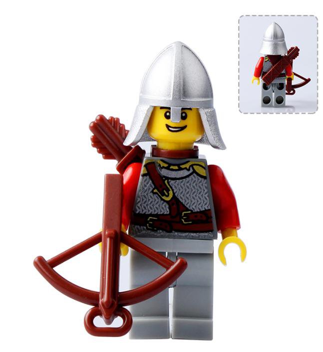 Medieval Knight Bowman Castle Soldier Minifigures Mini figure Minifigs Christmas Gift Brick