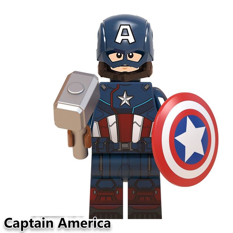 Captain America Steve Rogers Marvel Avengers Minifigures Mini figure Minifigs Christmas Gift Brick