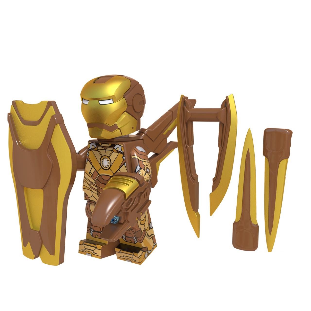 Iron Man MK 21 Marvel Avengers Infinity War Minifigures Mini figure Minifigs Christmas Gift Brick