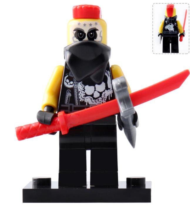 Chopper Maroon Nails Ninjago Movie Cartoon Minifigures Mini figure Minifigs Christmas Gift Brick