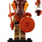 Ninjago Brown Pyro Snake Cobra Shield Spear Minifigure Mini figure Minifigs Christmas Gift Toy