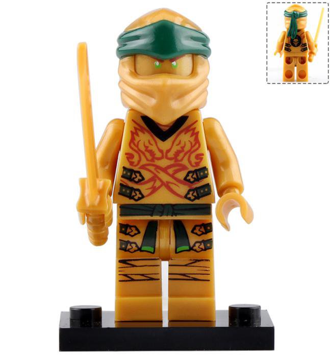 Ninjago Lloyd Golden Ninja legacy Minifigure Mini figure Minifigs Christmas Gift Toy