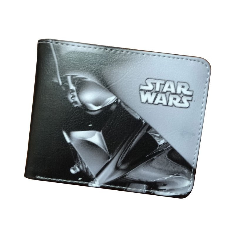 Star Wars Darth Vader Mask Wallet Short Two-fold Leather Personality Creative Great Gift