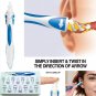 Ear Cleaner Wax Removal Tool Silicone Spiral 16 Replacement Heads Earpick Sticks Earwax Remove