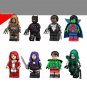 8 PCS SET Scarecrow Panther T'Challa Superman Psylocke Robin Minifigure Custom Figure Free Shipping