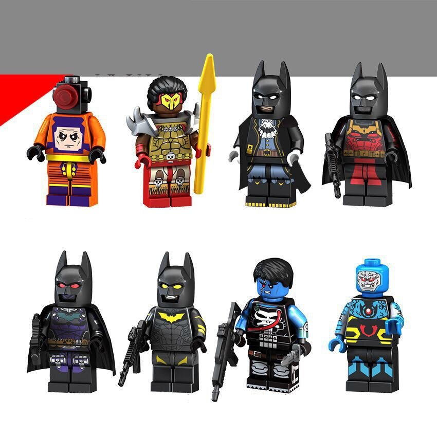 8 PCS SET Batman Arnim Zola Killmonger Darkseid DC Super Hero Minifigure Custom Figure Free Shipping