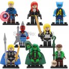 8 PCS SET Balck Widow Gamora Captain America Beast Riddler Minifigure Custom Figure Free Shipping