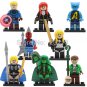 8 PCS SET Balck Widow Gamora Captain America Beast Riddler Minifigure Custom Figure Free Shipping