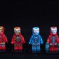 8 PCS SET Iron Man Mark MK5 MK6 MK17 MK30 MK39 MK41 MK42 MK46 Marvel Minifigure Custom Free Shipping