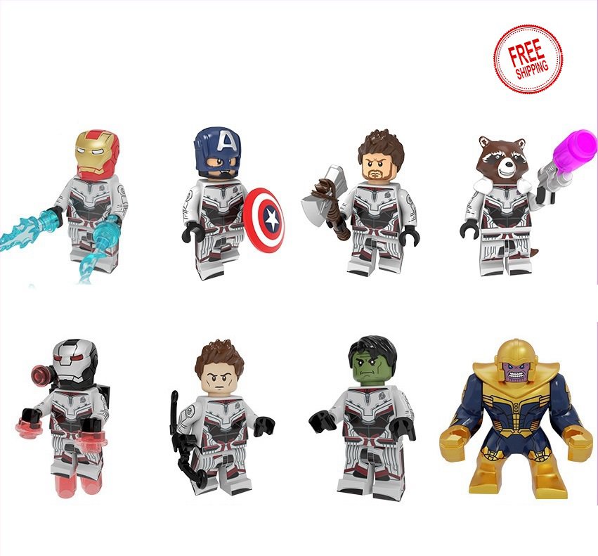 8 PCS SET Avengers Infinity War Marvel Quantum Realm suit Minifigure Custom Figure Free Shipping
