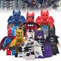8 PCS SET Two-Face Batman Azrael Knightfall Tuxedo Red Knightsend Leopard Cow Huntress Minifigure