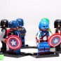 6 PCS SET Minifigure Captain America First Avenger Hydra Endgame Compatible Lego Building Block Toy