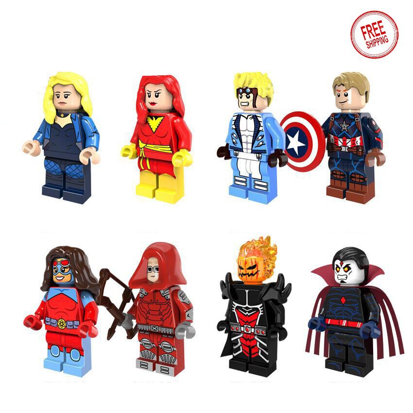 8 PCS Canary Phoenix Cannonball Atomica Dormammu Sinister Minifigure Compatible Lego Building Block